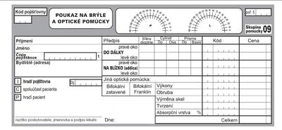 Uplatnění poukazu na brýle od očního lékaře